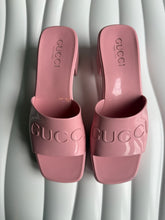 Load image into Gallery viewer, Gucci Pink Rubber Embossed Logo Block
