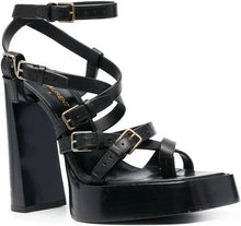 Load image into Gallery viewer, Saint Laurent PLATZ PLATFORM SANDALS IN SMOOTH LEATHER
