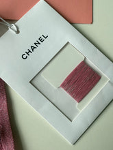 Load image into Gallery viewer, Chanel 2022 pink sparkle camellia knit crop top
