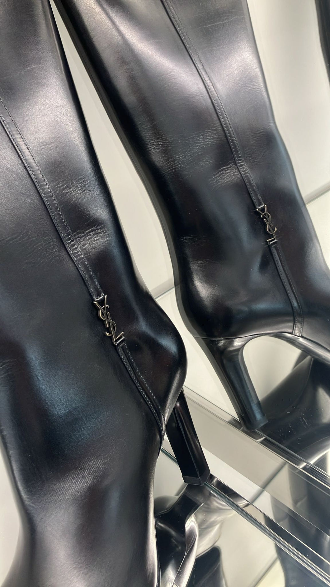 YSL knee boots