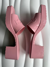 Load image into Gallery viewer, Gucci Pink Rubber Embossed Logo Block

