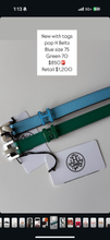 Load image into Gallery viewer, pop H Hermes belt Jade and blue
