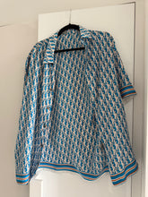 Load image into Gallery viewer, Dior oblique blue silk mens shirt
