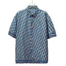 Load image into Gallery viewer, Dior oblique blue silk mens shirt
