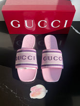 Load image into Gallery viewer, Gucci pink slides
