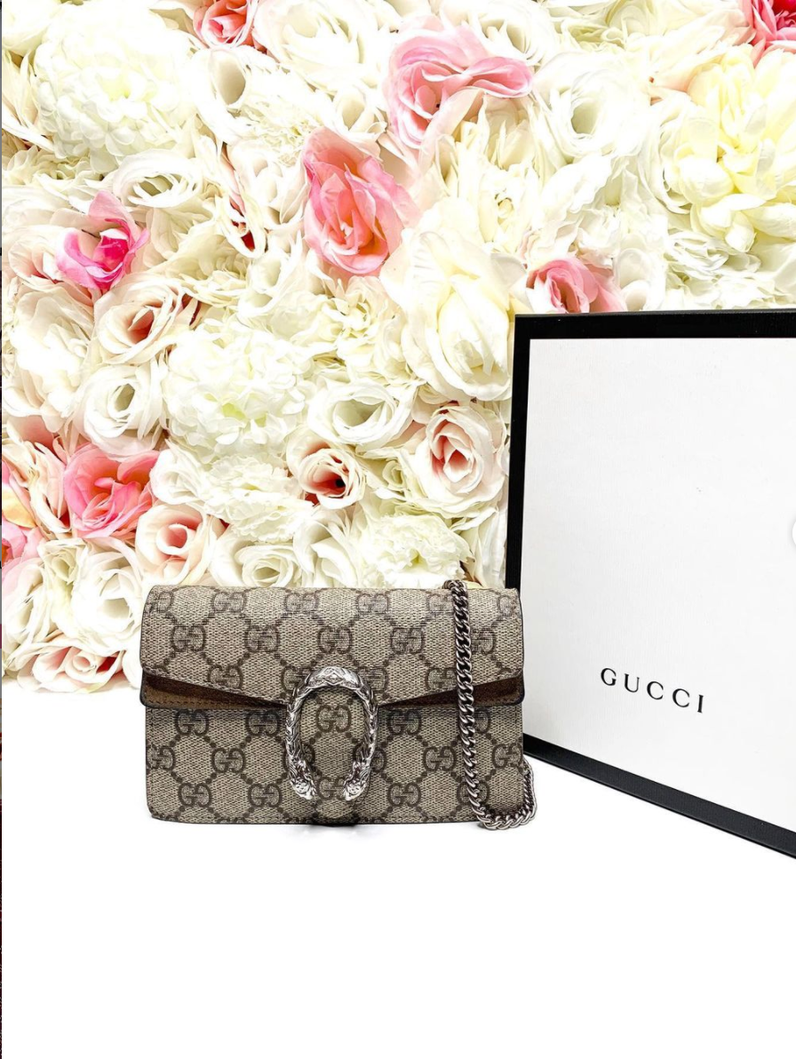 Womens Gucci Dionysus GG Supreme Handbag