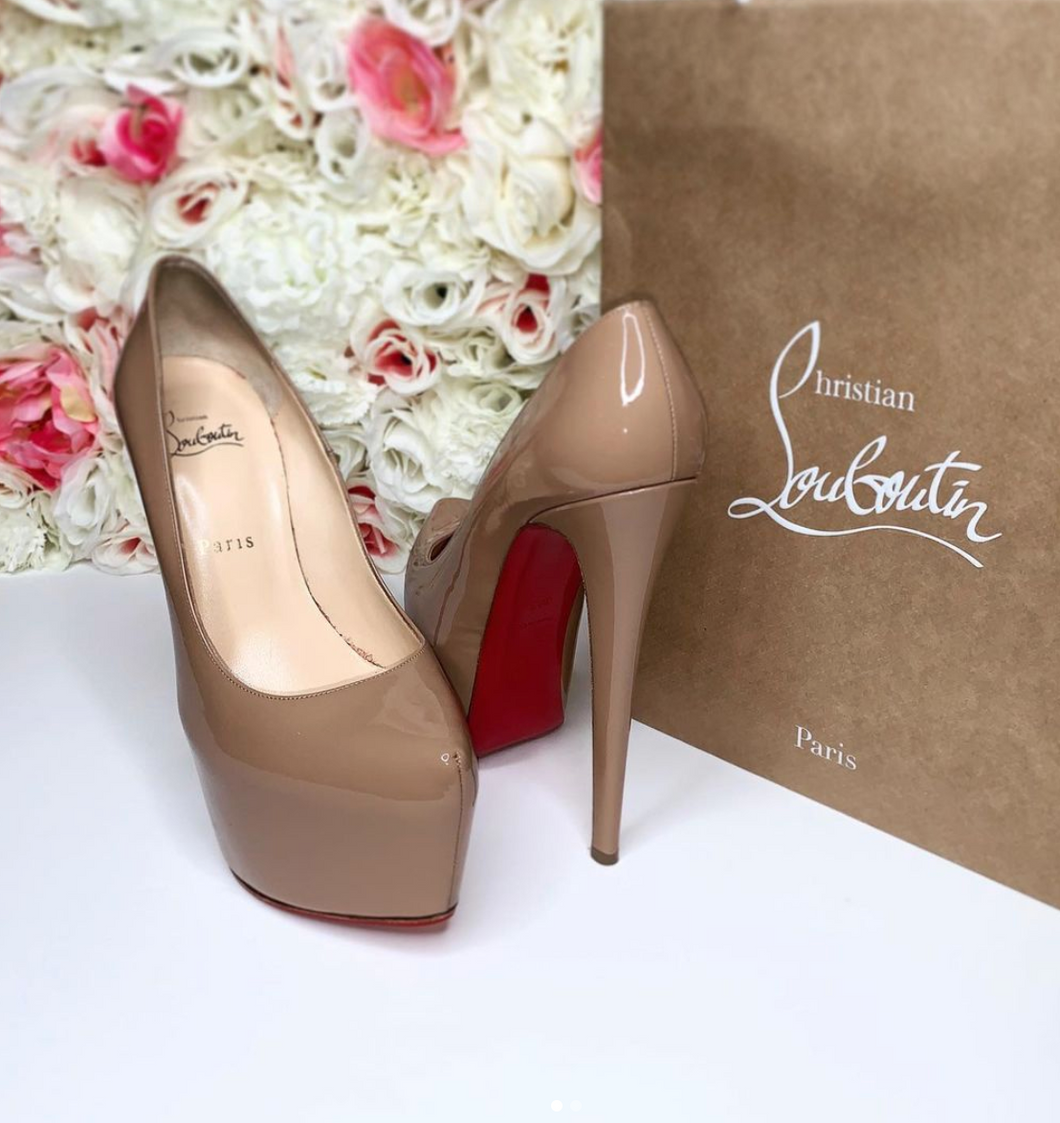 Womens CHRISTIAN LOUBOUTIN DAFFODIL NUDE HEELS